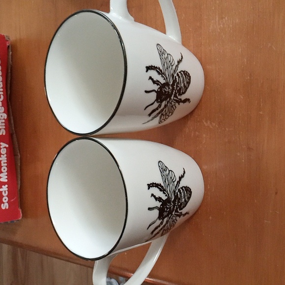 Abbott Other - Abbott Stoneware Bee Coffee Mugs Set Of Two